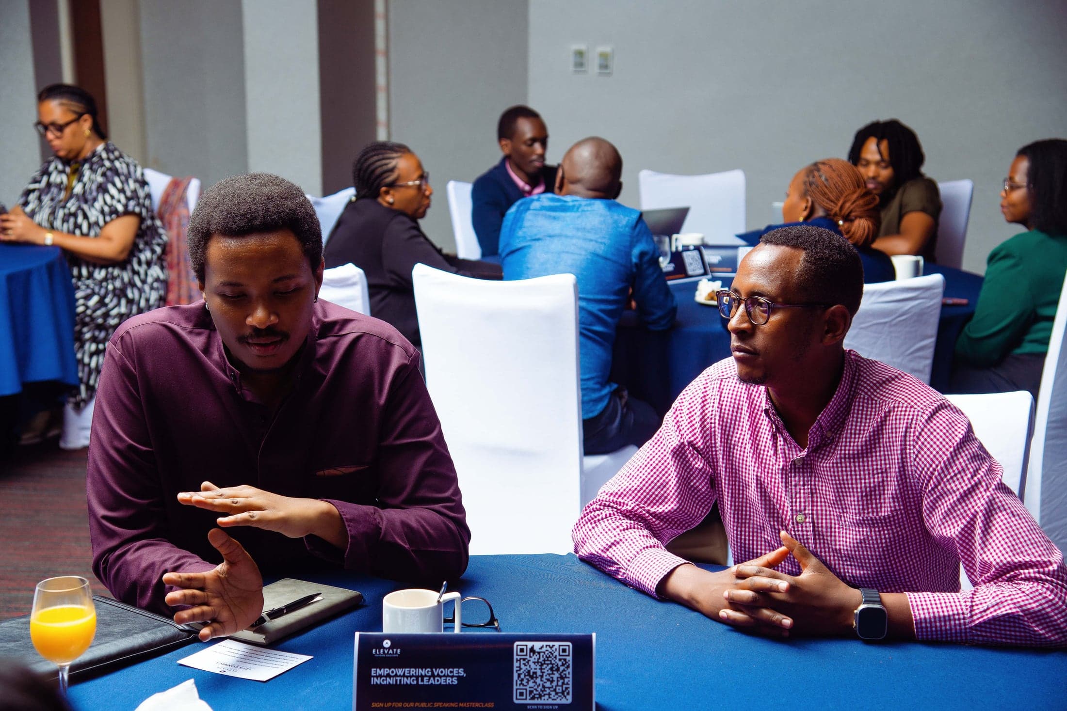 Bruce Mugwaneza in a working session